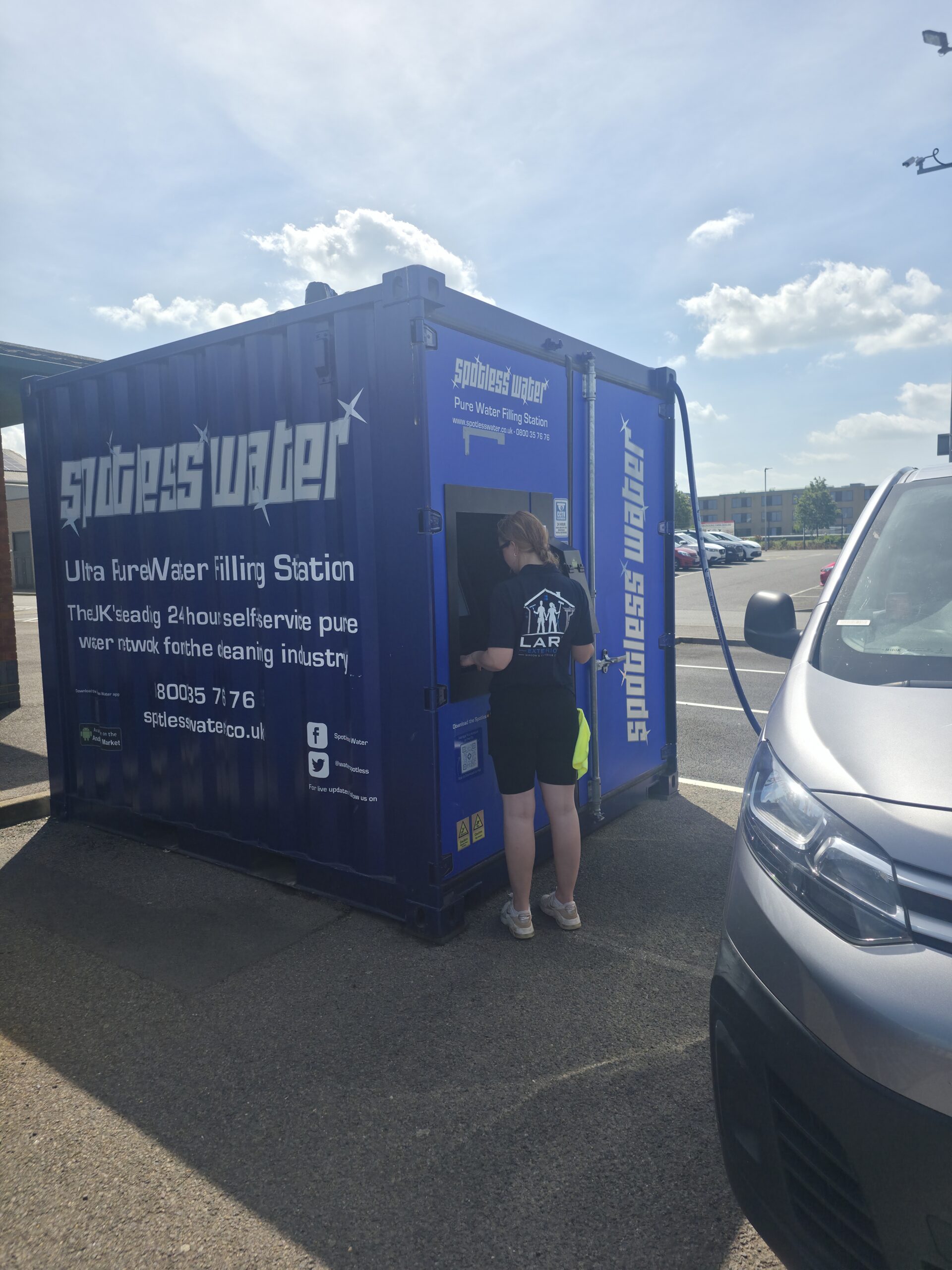 LARC Exteriors purified water setup