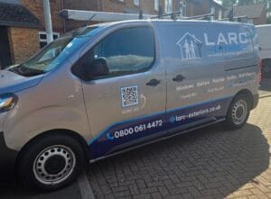 Van for exterior home services