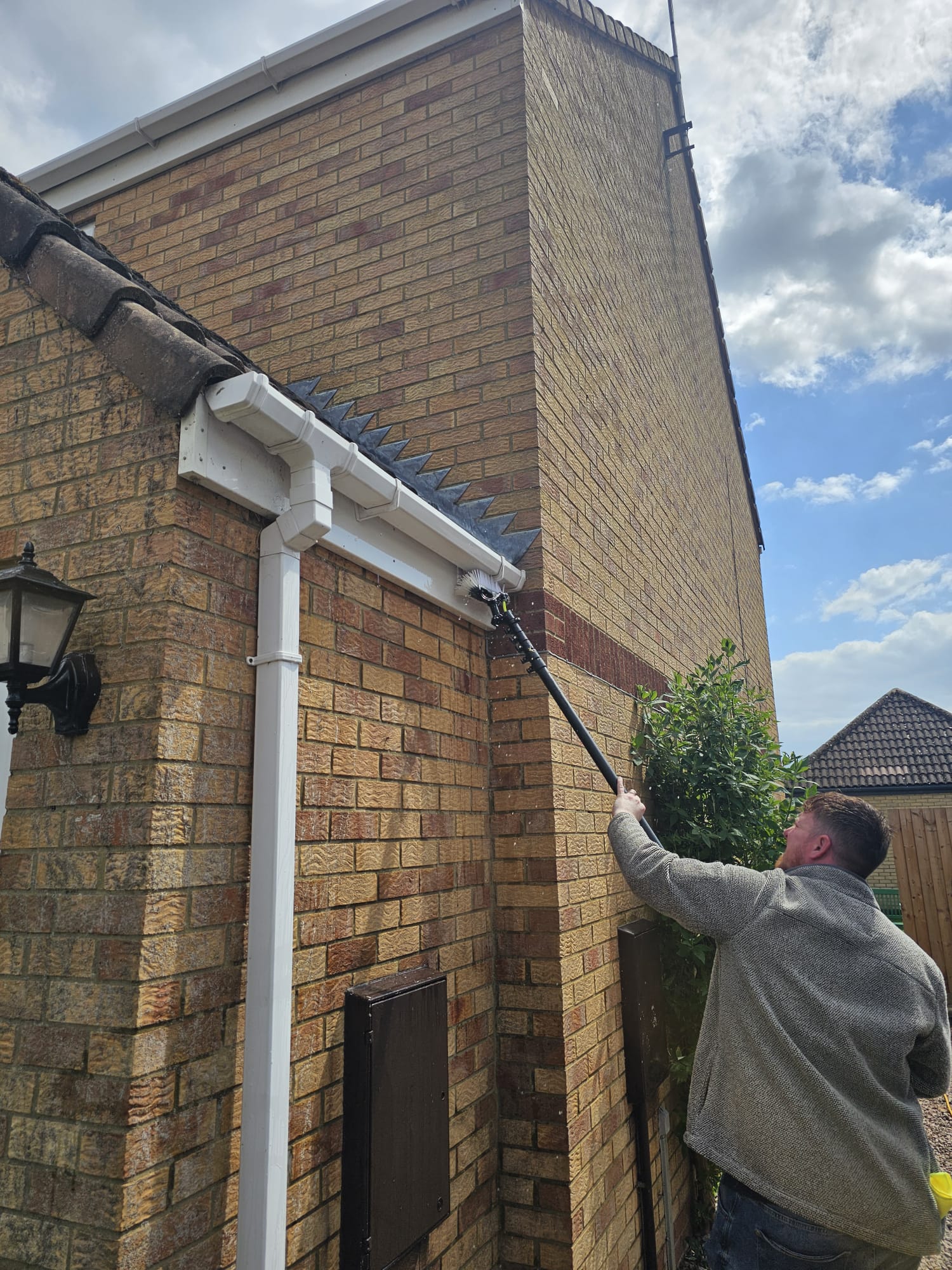 Fascia soffit and external gutter cleaning by LARC Exteriors